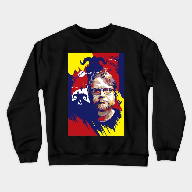 Guillermo Del Toro Crewneck Sweatshirt by difrats